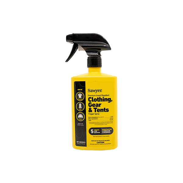 Trigger spray bottle of premium Permethrin insect repellent