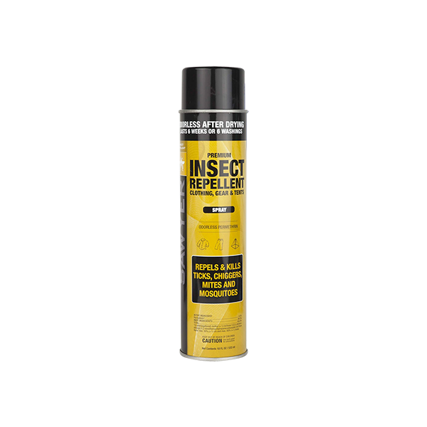 Can of Permethrin aerosol spray insect repellent spray