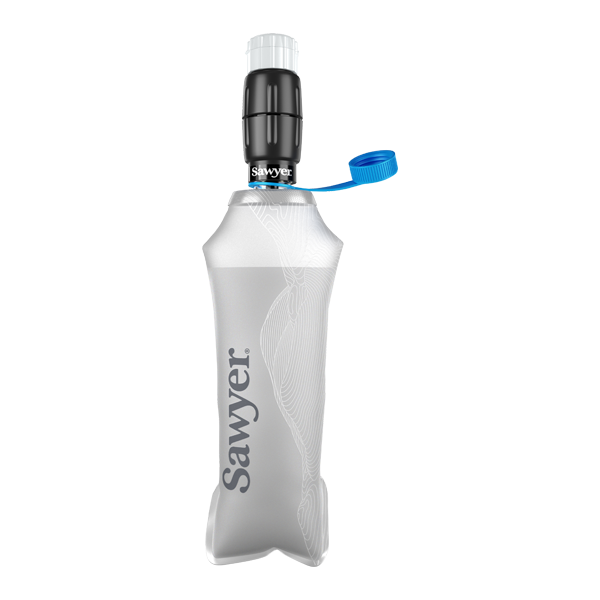A Sawyer CNOC collaborated micro squeeze water filtration system