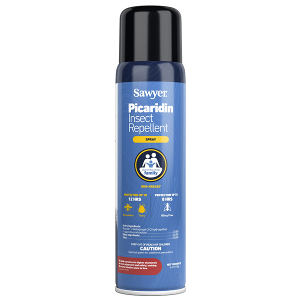 A can of Sawyer picaridin insect repellent spray